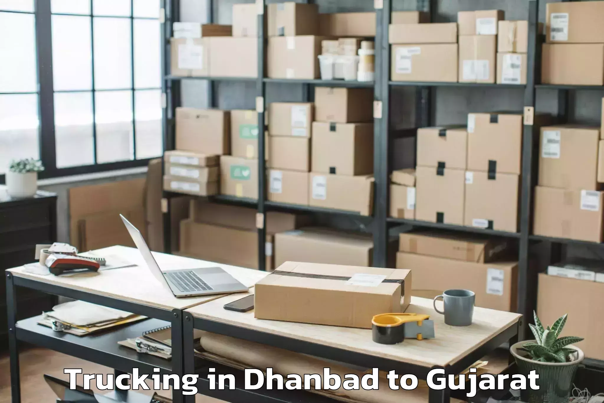 Professional Dhanbad to Mundra Trucking